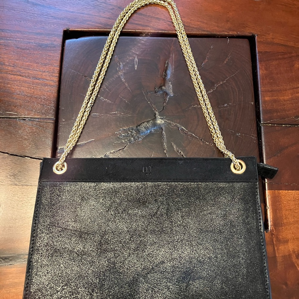 Black Leather Shoulder Bag